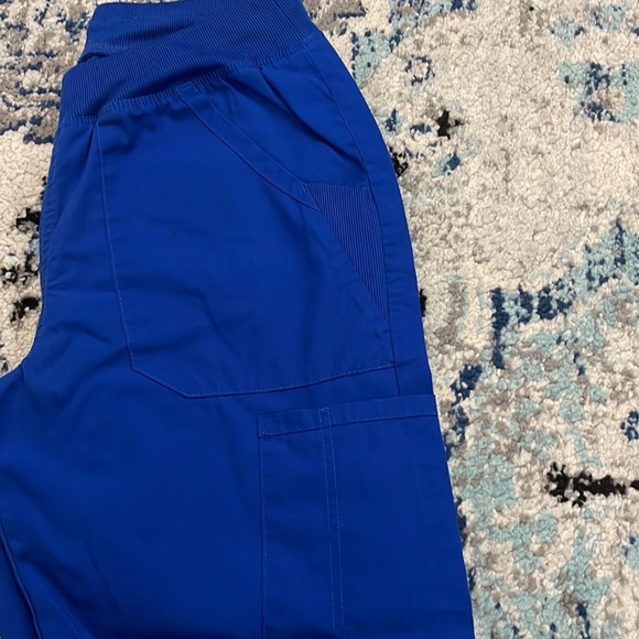 ⛔️SOLD⛔️ 💰 3 for $25 🏷 Women Cherokee Workwear Blue Scrub Pants sz Small - Picture 6 of 11